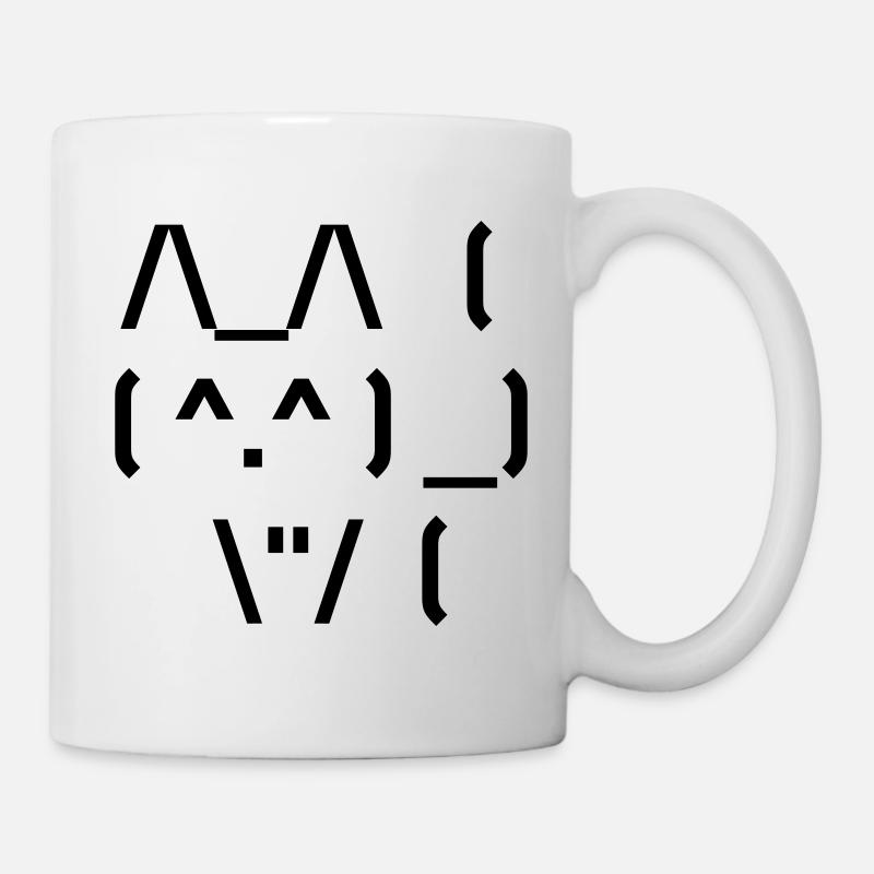 Cute Cat ASCII - Mug - white
