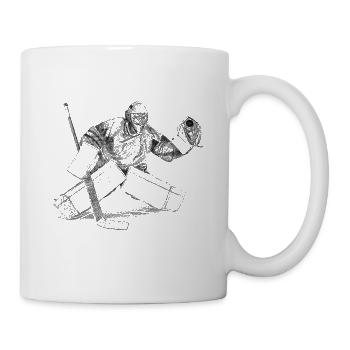 eishockey torwart - Mug - white - Right