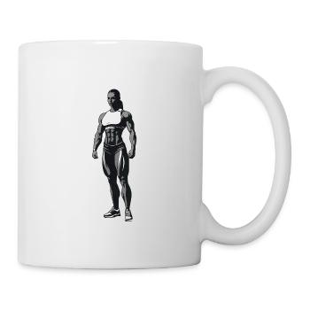 Female Bodybuilder - Cool Silhouette Logo - Mug - white - Right