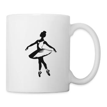Ballerine - Cool Silhouette Logo - Mug blanc - blanc - Droite