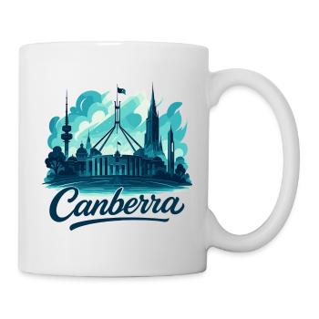 Canberra Hauptstadt Australien maritim Geschenk - Tasse - Weiß - Rechts