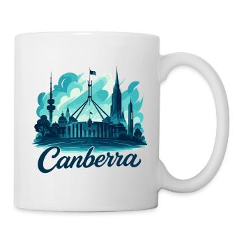 Canberra Hauptstadt Australien maritim Geschenk - Tasse - Weiß - Rechts