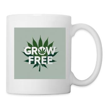 Grow Free Leaf Design - Mug - white - Right