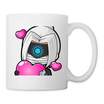 Cyber Ninja Herzliebe - Tasse - Weiß - Rechts