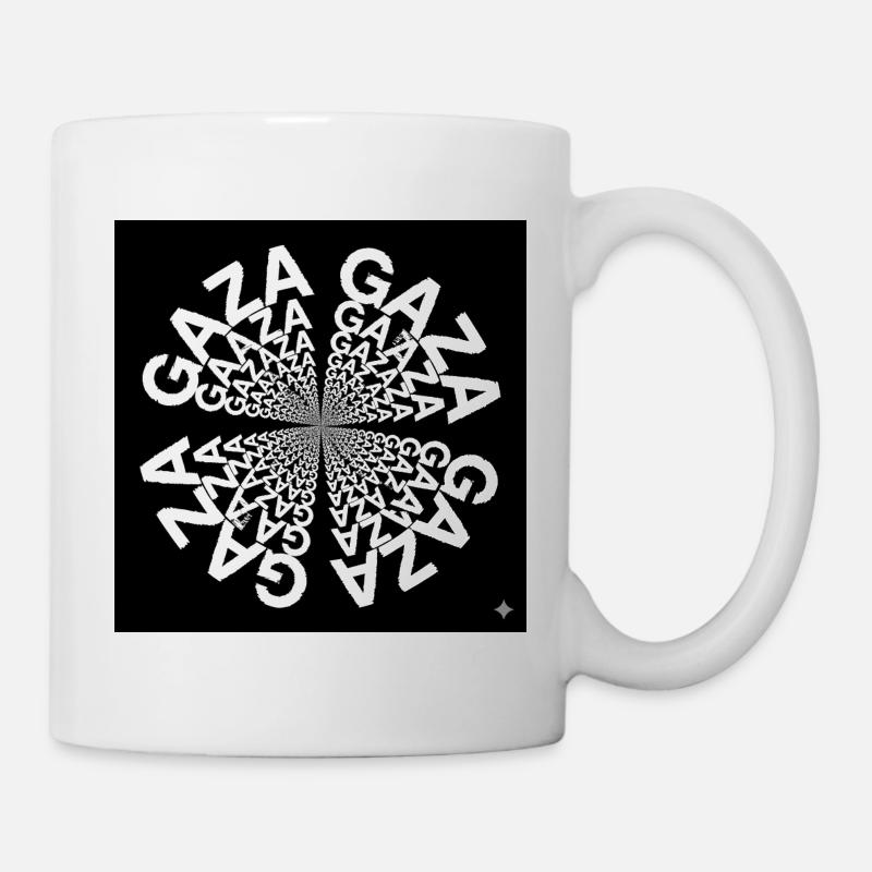 Spirale Typographique Hypnotique - Mug blanc - blanc