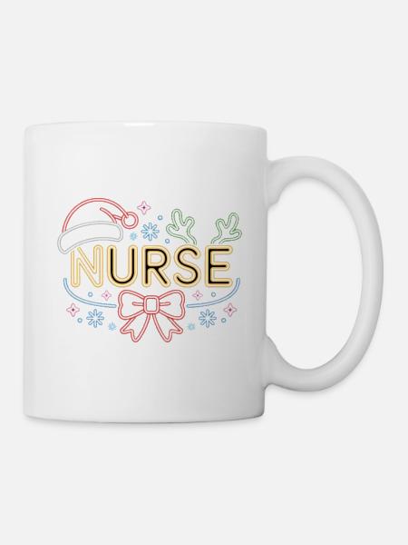Happy Christmas Nurse - Mug - white