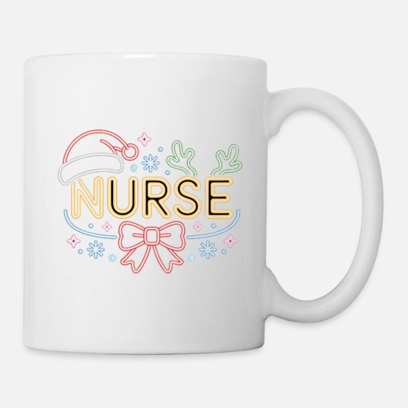Happy Christmas Nurse - Mug - white