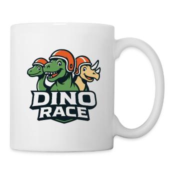 Logo Course de Dinosaure DinoRace - Mug blanc - blanc - Droite