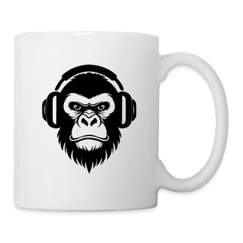 DJ Grooves Underground Rebellious Monkey Head Shirt - Mug - white - Right
