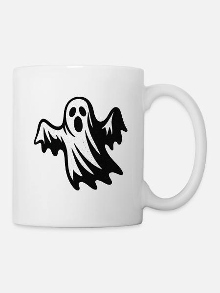 Vintage Geistersilhouette - Tasse - Weiß