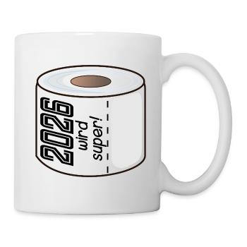 PAPIER TOILETTE PAPIER TOILETTE 2026 DICTONS - Mug blanc - blanc - Droite
