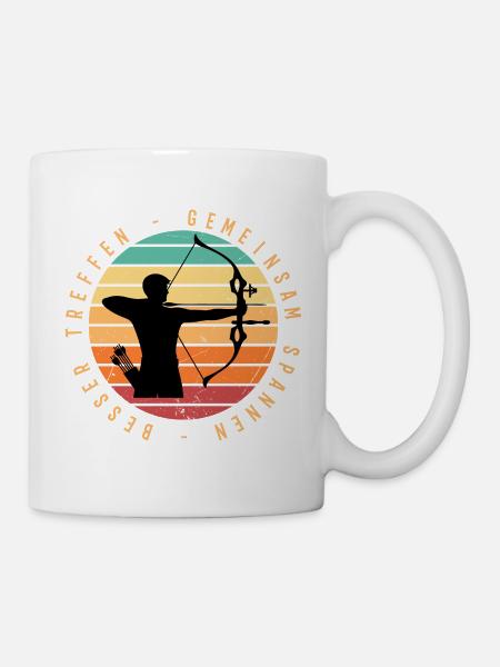 Archer in the sunset - Mug - white