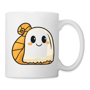 Schnecke Halloween Geist - Tasse - Weiß - Rechts