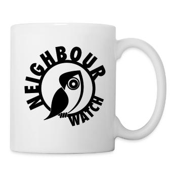 Neighbour Watch – Urban Owl Surveillance Club - Mug - white - Right