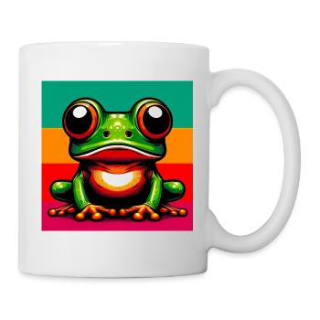 grenouille - Mug blanc - blanc - Droite