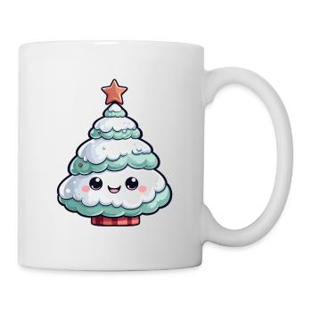 Pastel Snowy Tree Star - Mug - white - Right