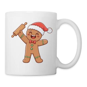Weihnachtsbäckerei Kunst Bäcker - Tasse - Weiß - Rechts