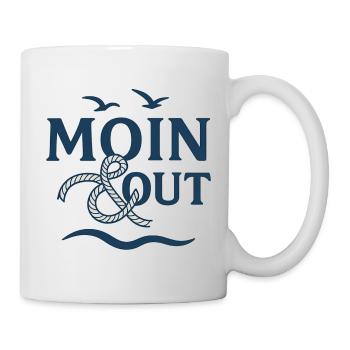 Moin & Out Nautical Logo - Mug - white - Right