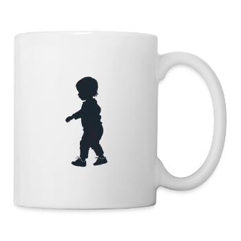 Bébé - Logo Cool Silhouette - Mug blanc - blanc - Droite