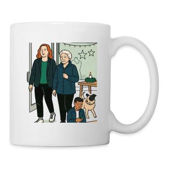 Faire du shopping avec mamie - Mug blanc - blanc - Droite
