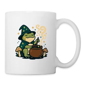 Zauberfrosch Magie Fantasy Design - Tasse - Weiß - Rechts