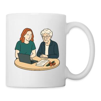 Oma Karin - Tasse - Weiß - Rechts