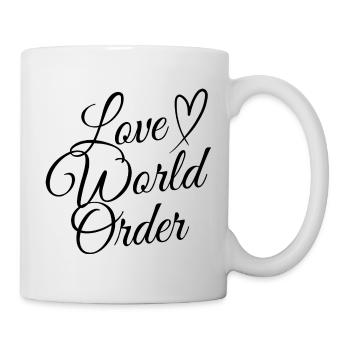Ordre mondial de l’amour - Mug blanc - blanc - Droite