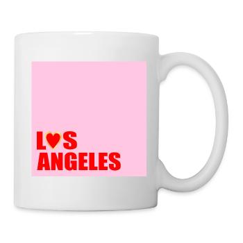 CŒUR LOS ANGELES ÉTATS-UNIS - Mug blanc - blanc - Droite