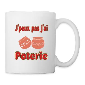 I can't I have pottery - Mug - white - Right