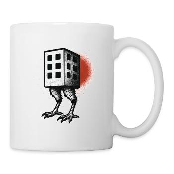 Cube Building with Legs - Mug - white - Right