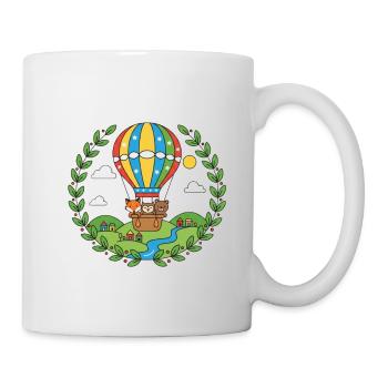 Montgolfière colorée Animal Travel - Mug blanc - blanc - Droite