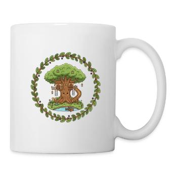 Baumhaus im Zauberwald - Tasse - Weiß - Rechts