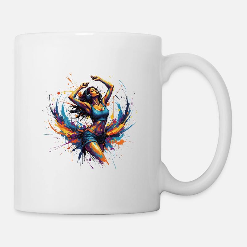 Vibrant_Sound_and_Color_Splash - Tasse - Weiß