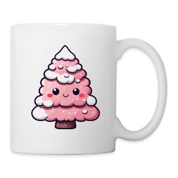 Chibi Pink Snowy Tree - Tasse - Weiß - Rechts