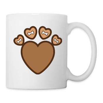 Amoureux des chiens Propriétaire de chien - Mug blanc - blanc - Droite