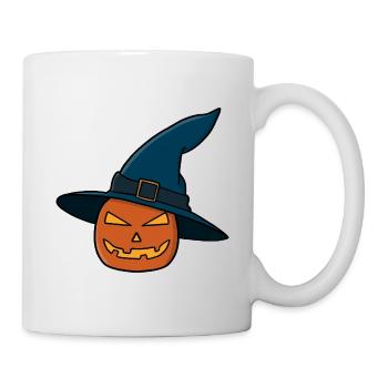 Witch Hat Pumpkin Jack O Lantern - Mug - white - Right