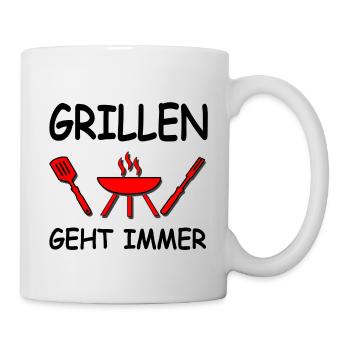 Grillen - Tasse - Weiß - Rechts