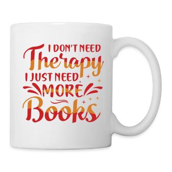 Mehr Bücher Bitte Typografie - Tasse - Weiß - Rechts