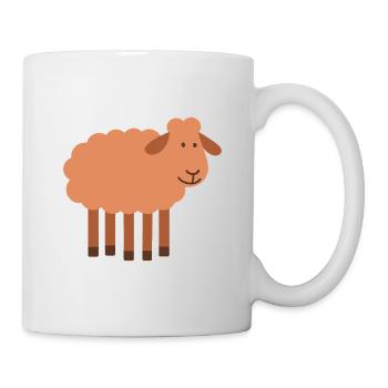 Schaf mit 5 Beinen seltene Perle - Tasse - Weiß - Rechts