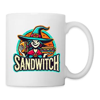 Sandwitch Witch Sandwich Halloween - Mug - white - Right