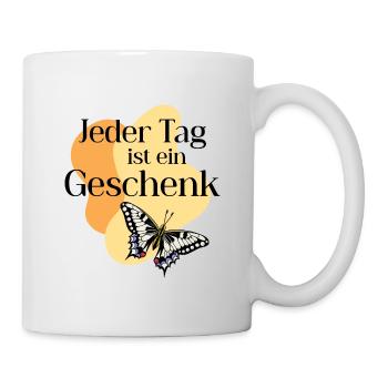 Jeder_Tag_ist_ein_Geschenk - Mug - white - Right