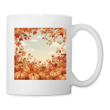 Hello Autumn - Tasse - Weiß - Rechts