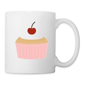 Pastel Cupcake with Cherry - Mug - white - Right