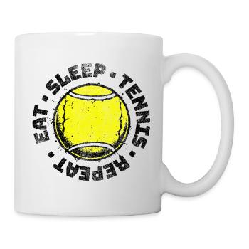 Tennis manger dormir Tennis Repeat Ball Sweat à capuche - Mug blanc - blanc - Droite