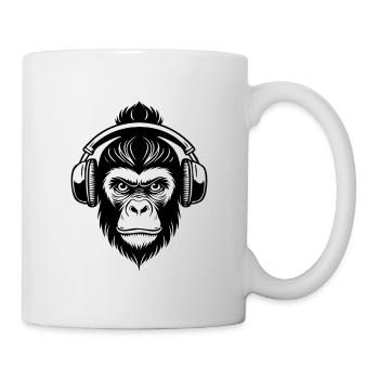 Affenkopf Chillout Lounge Vibe Edition Shirt - Tasse - Weiß - Rechts