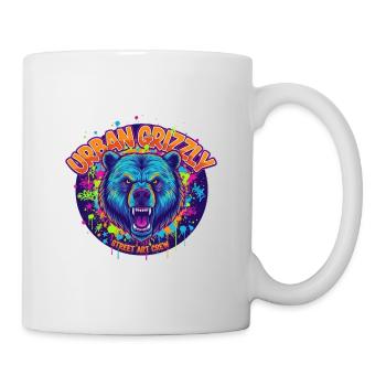 Urban Grizzly Street Art - Tasse - Weiß - Rechts