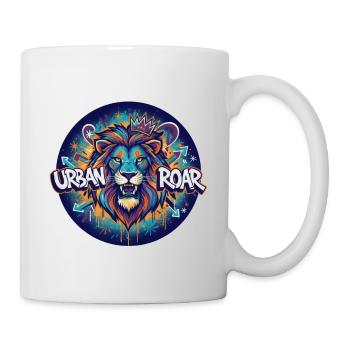 Urban Lion Graffiti Circle - Mug - white - Right