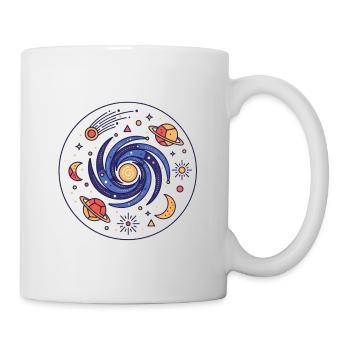 Kosmischer Wirbel Galaxie - Tasse - Weiß - Rechts