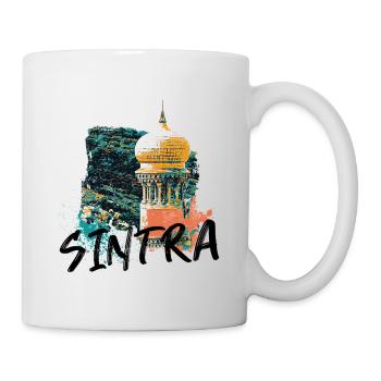 Tour mauresque typique du parc Sintra illustration - Mug blanc - blanc - Droite