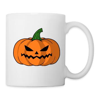 Bold Jack O Lantern Pumpkin - Mug - white - Right